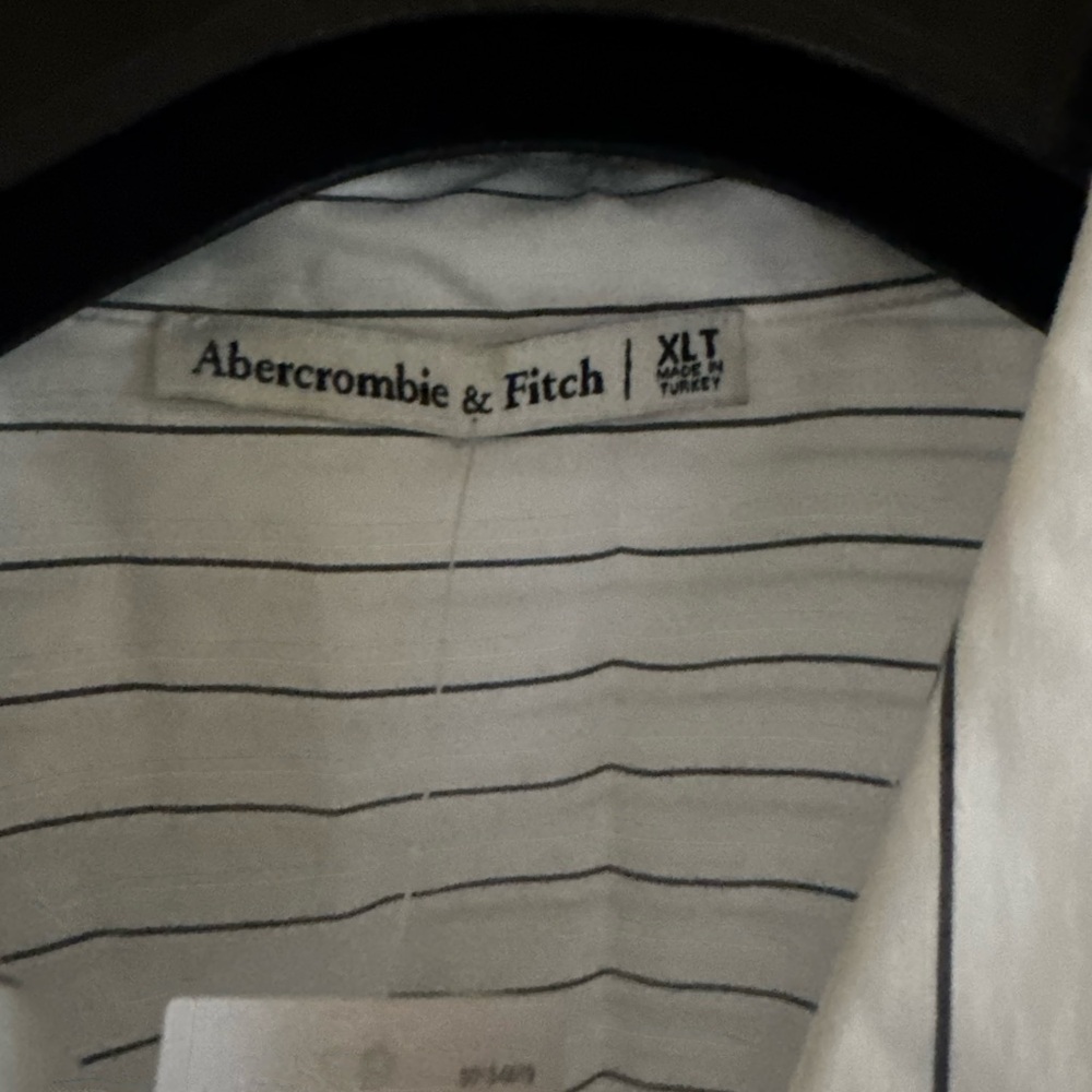 NWT Abercrombie & Fitch long-sleeve wrap shirt dress XL tall - Picture 4 of 4